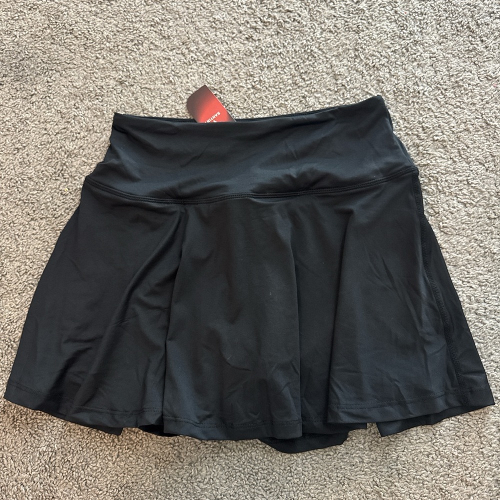 Black Women's Skirt With Built In Shorts